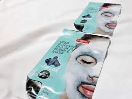 Mascarilla Negra Burbuja O2 Purificacion Profunda Carbon