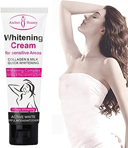 Kit Aichun Beauty Jabón y Dos Cremas Cara Axila Aclarante Colágeno 3pz