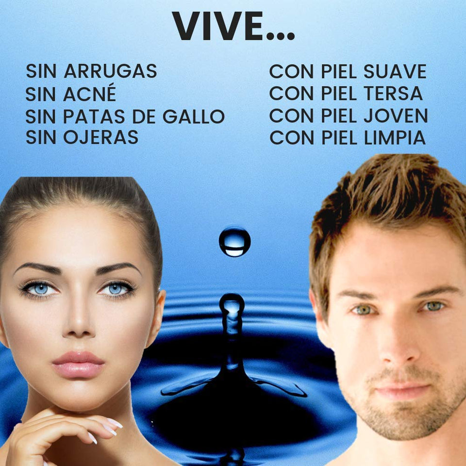 Kit Facial Serum Acido Hialurónico, Vitamina C y Células Madre anti edad
