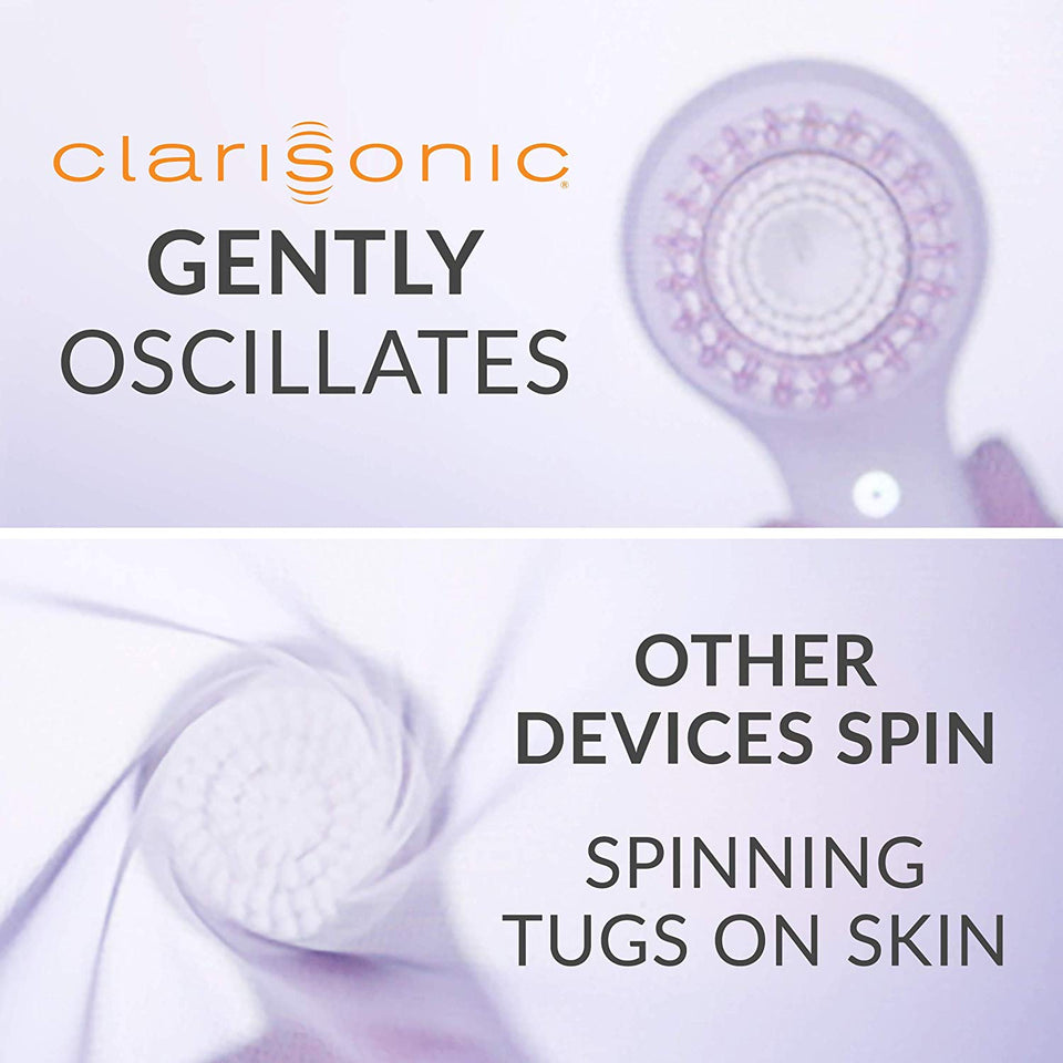Clarisonic Mia Prima - cepillo para polvo limpiador facial sónico de 1 velocidad, Everyday & Deep Cleansing Set