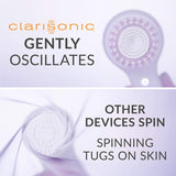 Clarisonic Mia Prima - cepillo para polvo limpiador facial sónico de 1 velocidad, Everyday & Deep Cleansing Set