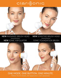 Clarisonic Mia Prima - cepillo para polvo limpiador facial sónico de 1 velocidad, Everyday & Deep Cleansing Set