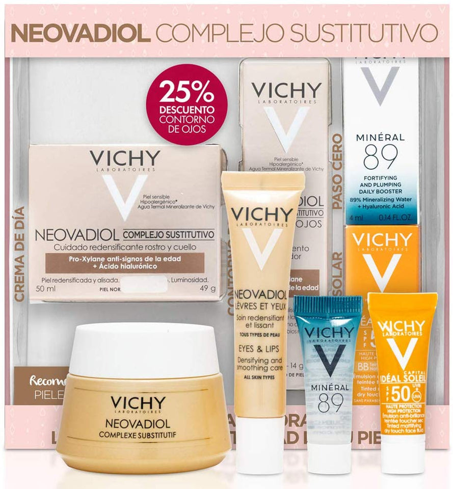 Vichy Rutina Neovadiol Complejo Sustitutivo para Densisad y Elasticidad de la Piel, Paquete de 1